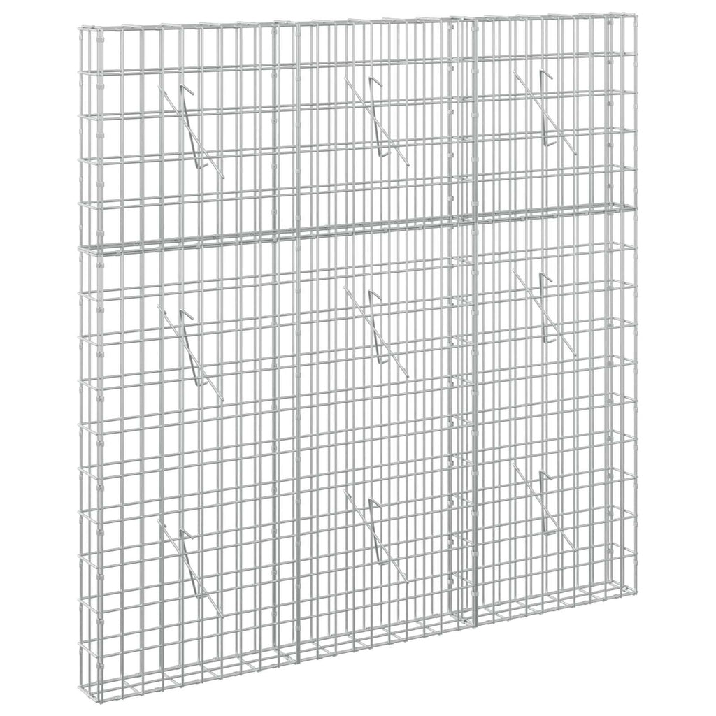 vidaXL Gabion z drutu 3,5 mm i siatką 5x10 cm 150x10x150 cm