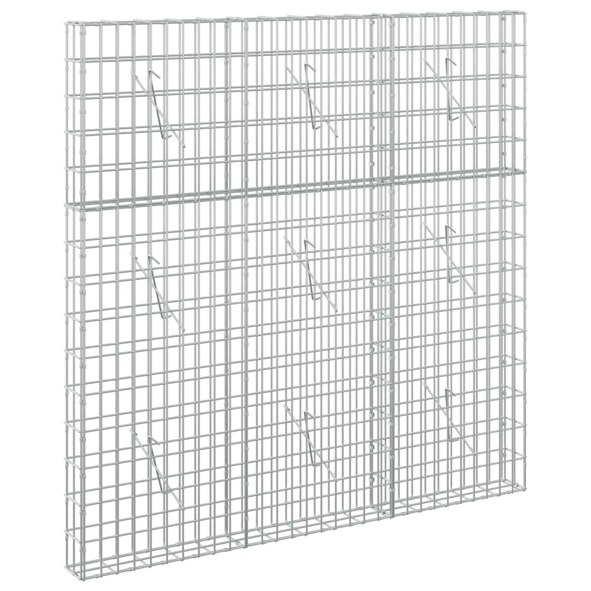 vidaXL Gabion z drutu 3,5 mm i siatką 5x10 cm 150x10x150 cm