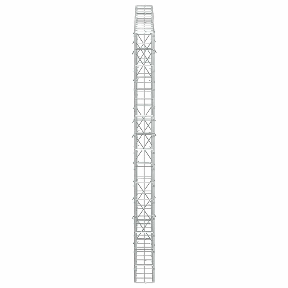 vidaXL Gabion z drutu 3,5 mm i siatką 5x10 cm 150x10x150 cm