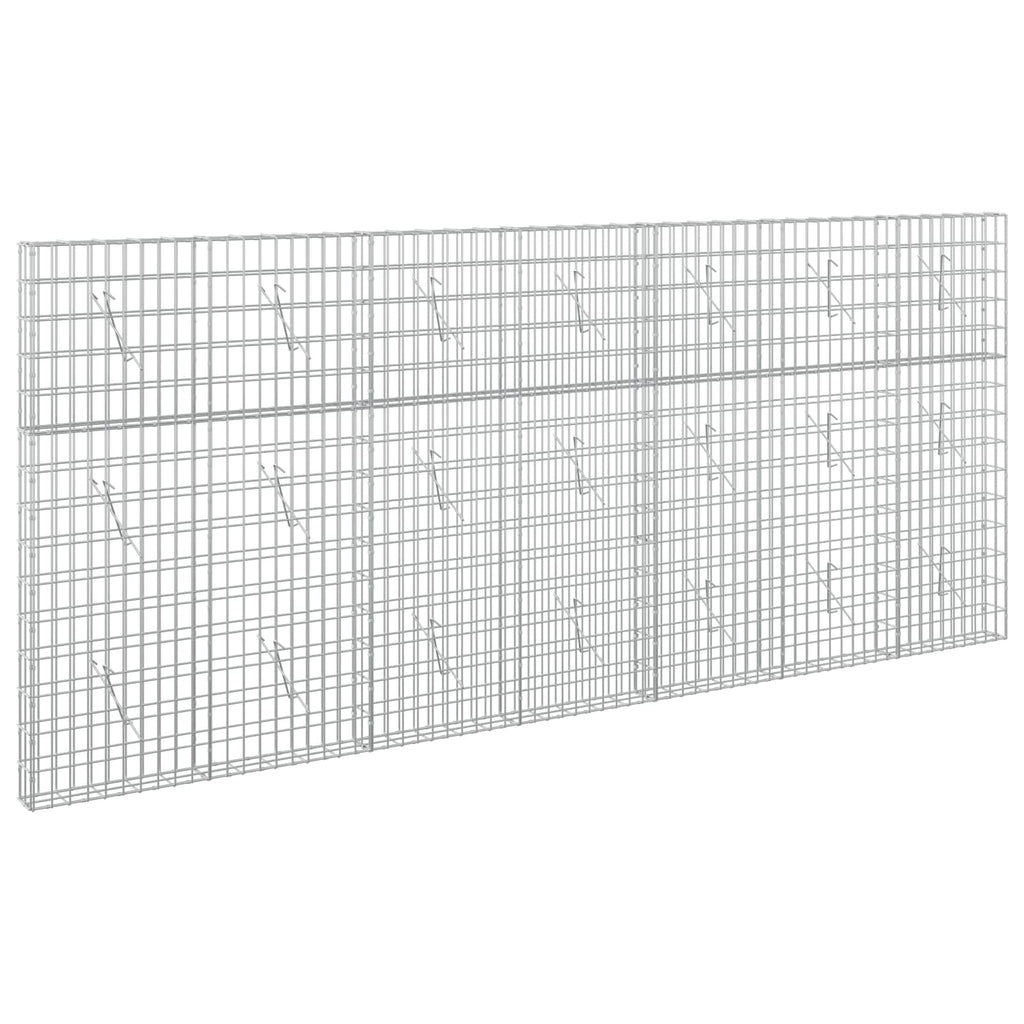 vidaXL Gabion z drutu 3,5 mm i siatką 5x10 cm 350x10x150 cm