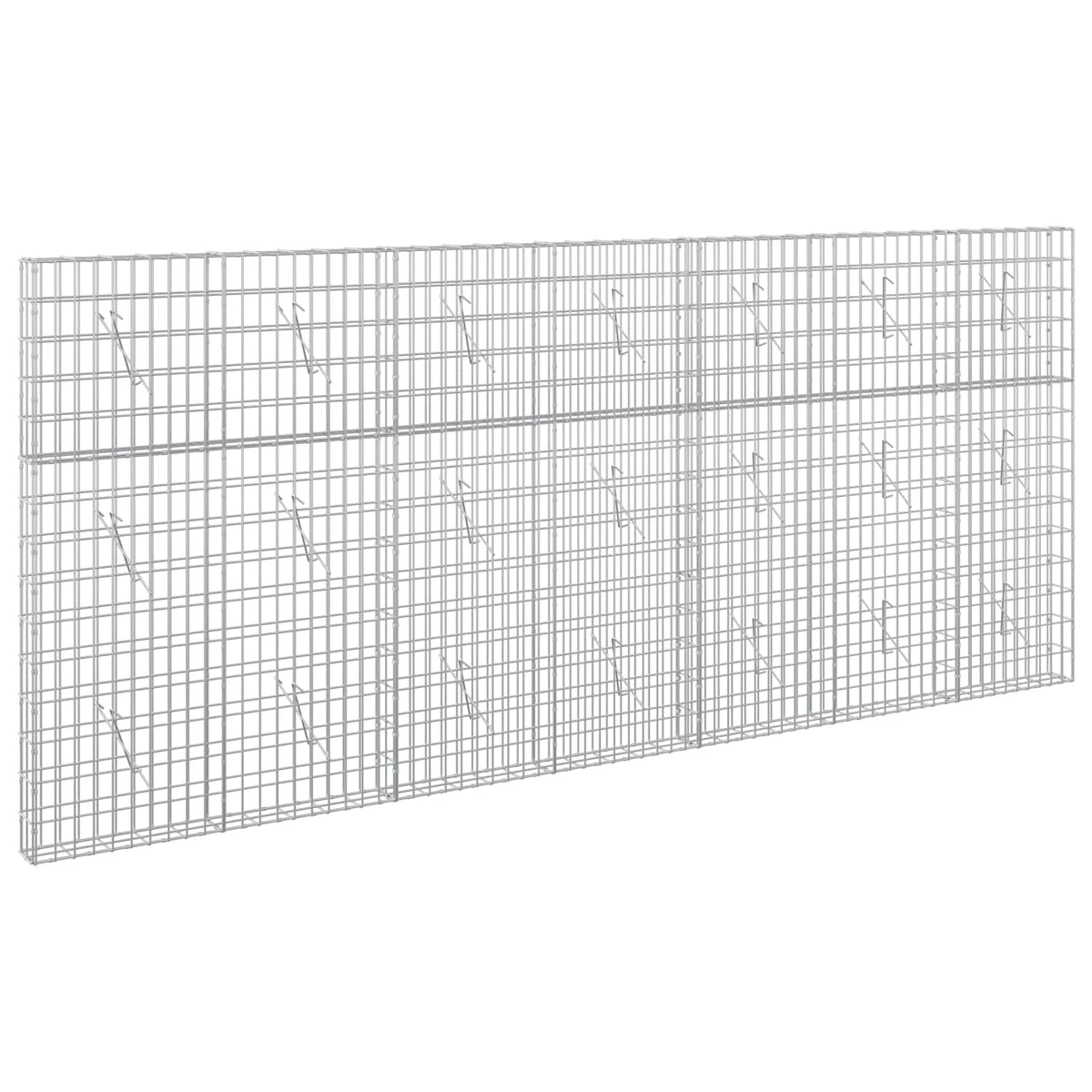 vidaXL Gabion z drutu 3,5 mm i siatką 5x10 cm 350x10x150 cm