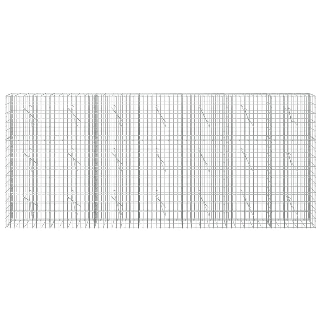 vidaXL Gabion z drutu 3,5 mm i siatką 5x10 cm 350x10x150 cm