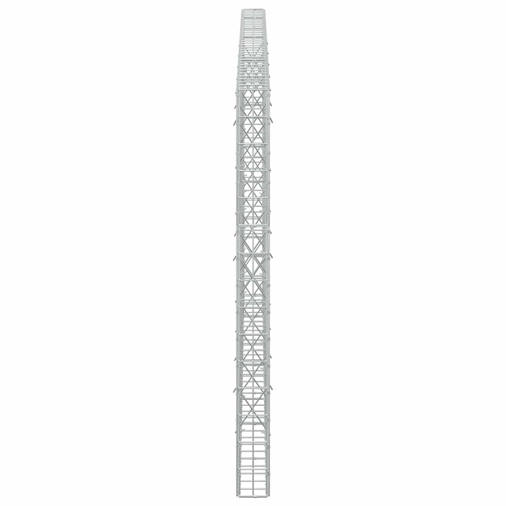 vidaXL Gabion z drutu 3,5 mm i siatką 5x10 cm 350x10x150 cm