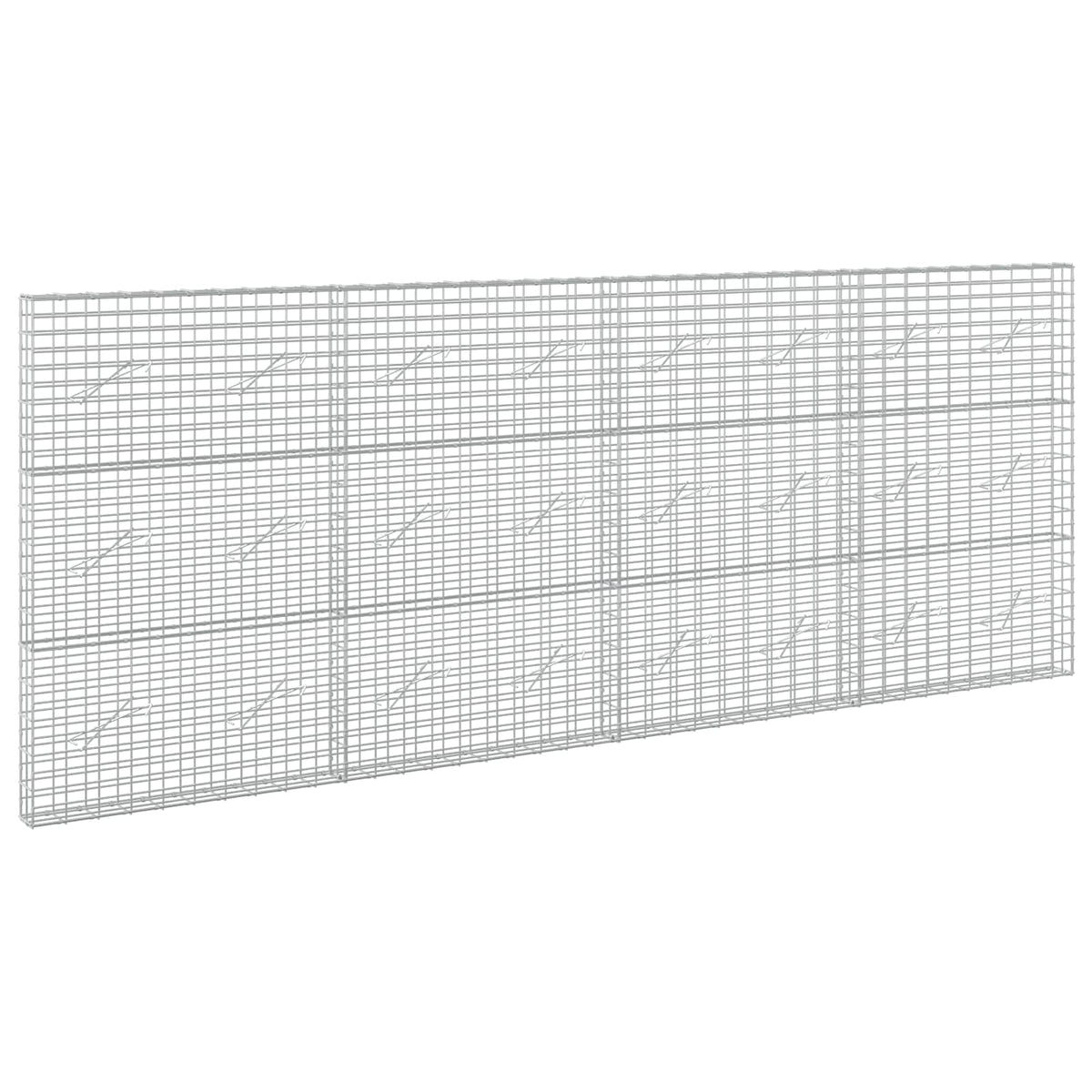 vidaXL Gabion z drutu 3,5 mm i siatką 5x10 cm 400x10x150 cm