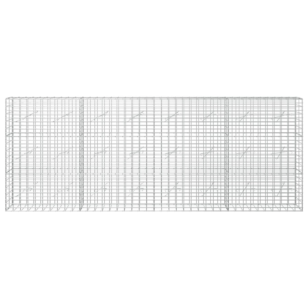 vidaXL Gabion z drutu 3,5 mm i siatką 5x10 cm 400x10x150 cm