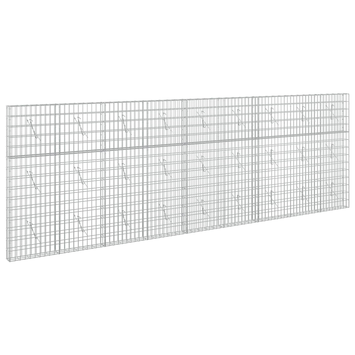 vidaXL Gabion z drutu 3,5 mm i siatką 5x10 cm 450x10x150 cm