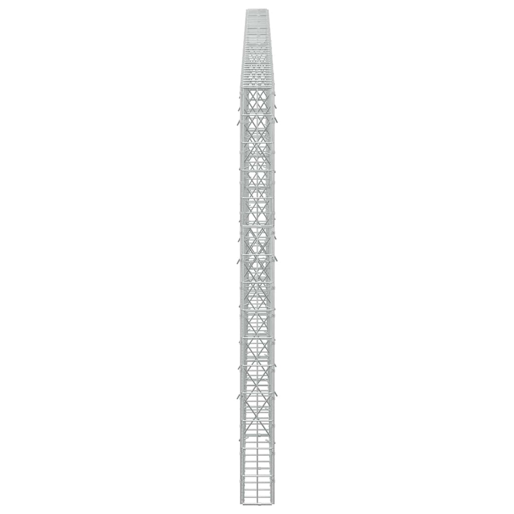 vidaXL Gabion z drutu 3,5 mm i siatką 5x10 cm 450x10x150 cm