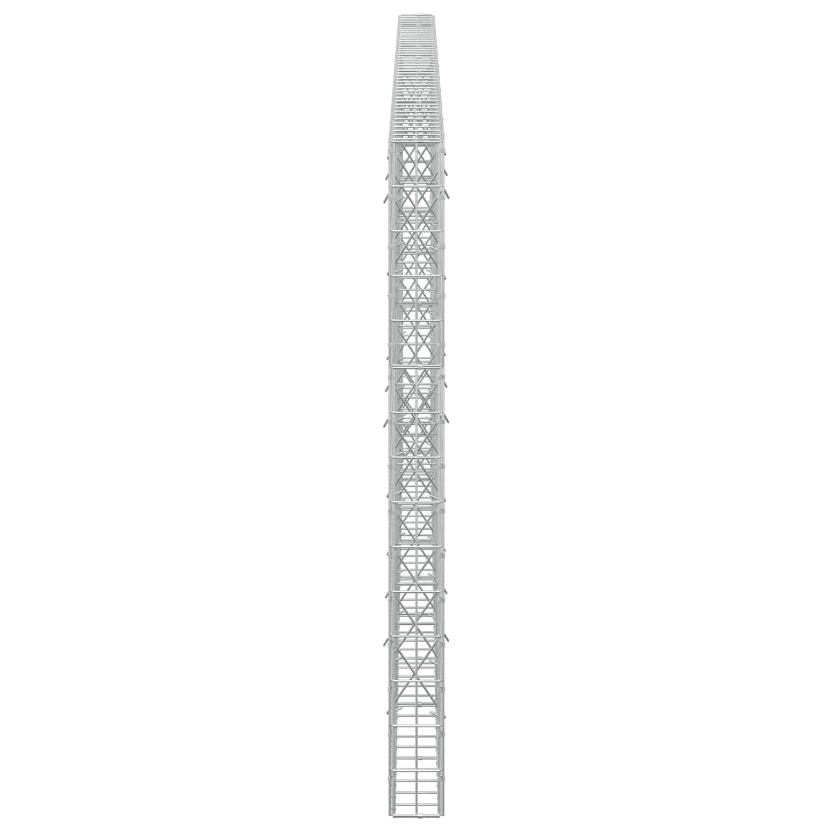 vidaXL Gabion z drutu 3,5 mm i siatką 5x10 cm 450x10x150 cm