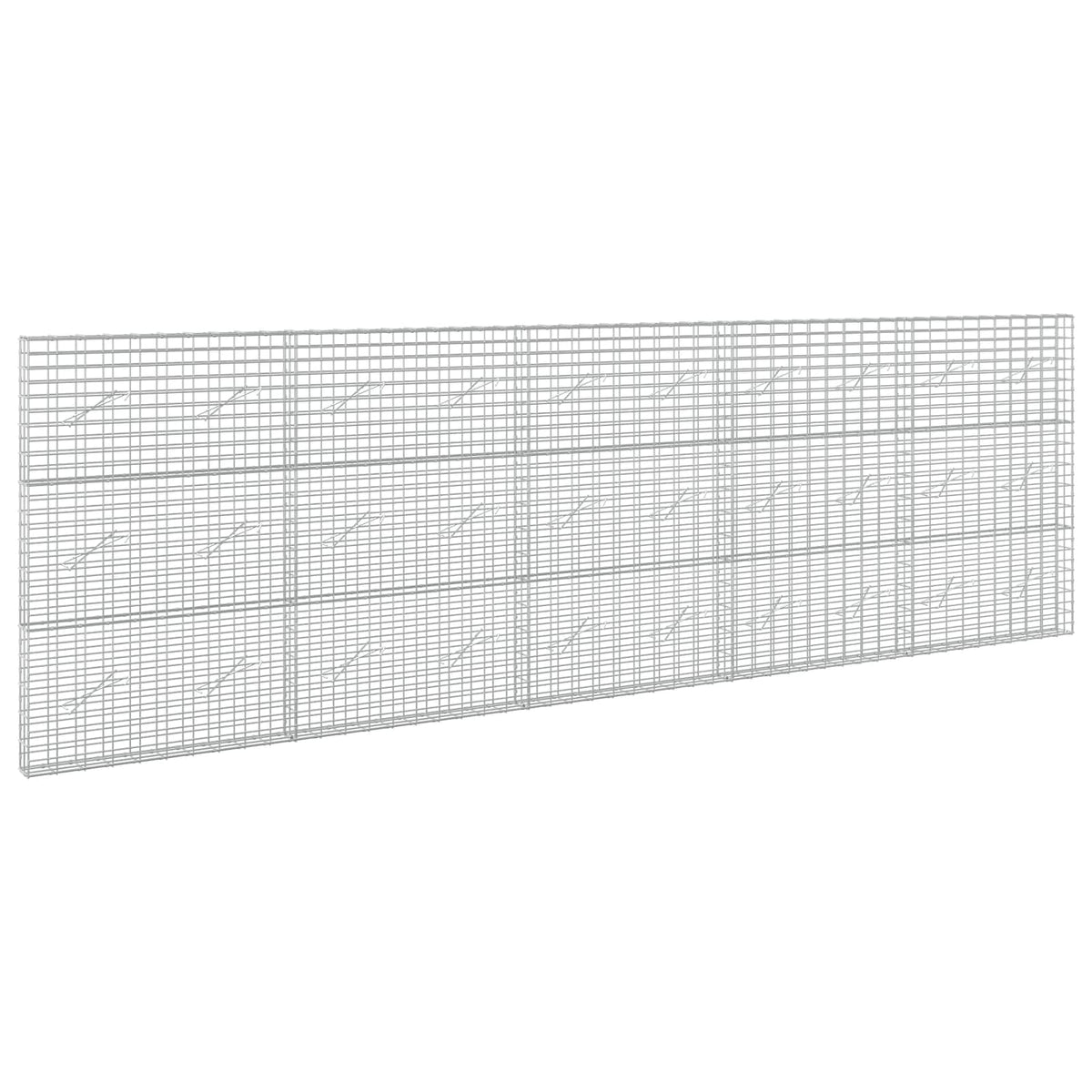 vidaXL Gabion z drutu 3,5 mm i siatką 5x10 cm 500x10x150 cm