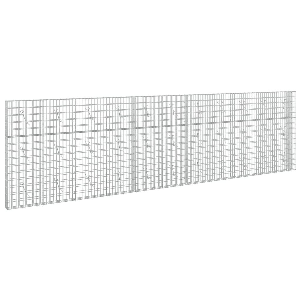 vidaXL Gabion z drutu 3,5 mm i siatką 5x10 cm 550x10x150 cm