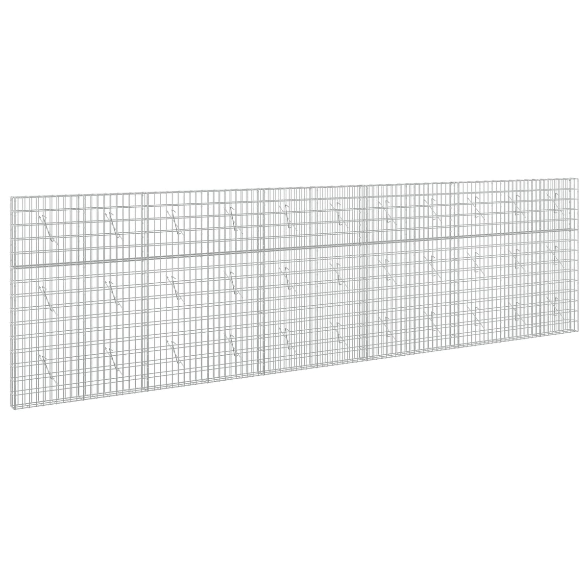 vidaXL Gabion z drutu 3,5 mm i siatką 5x10 cm 550x10x150 cm