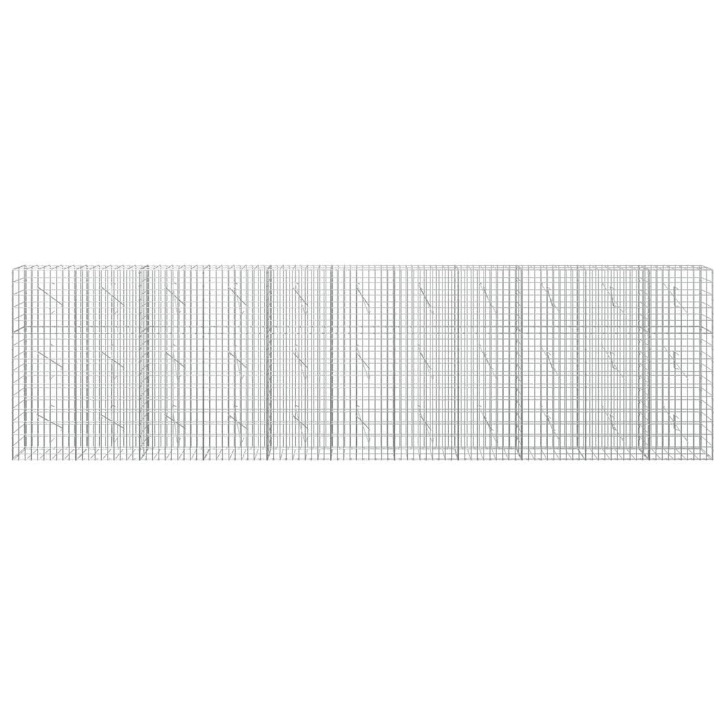 vidaXL Gabion z drutu 3,5 mm i siatką 5x10 cm 550x10x150 cm
