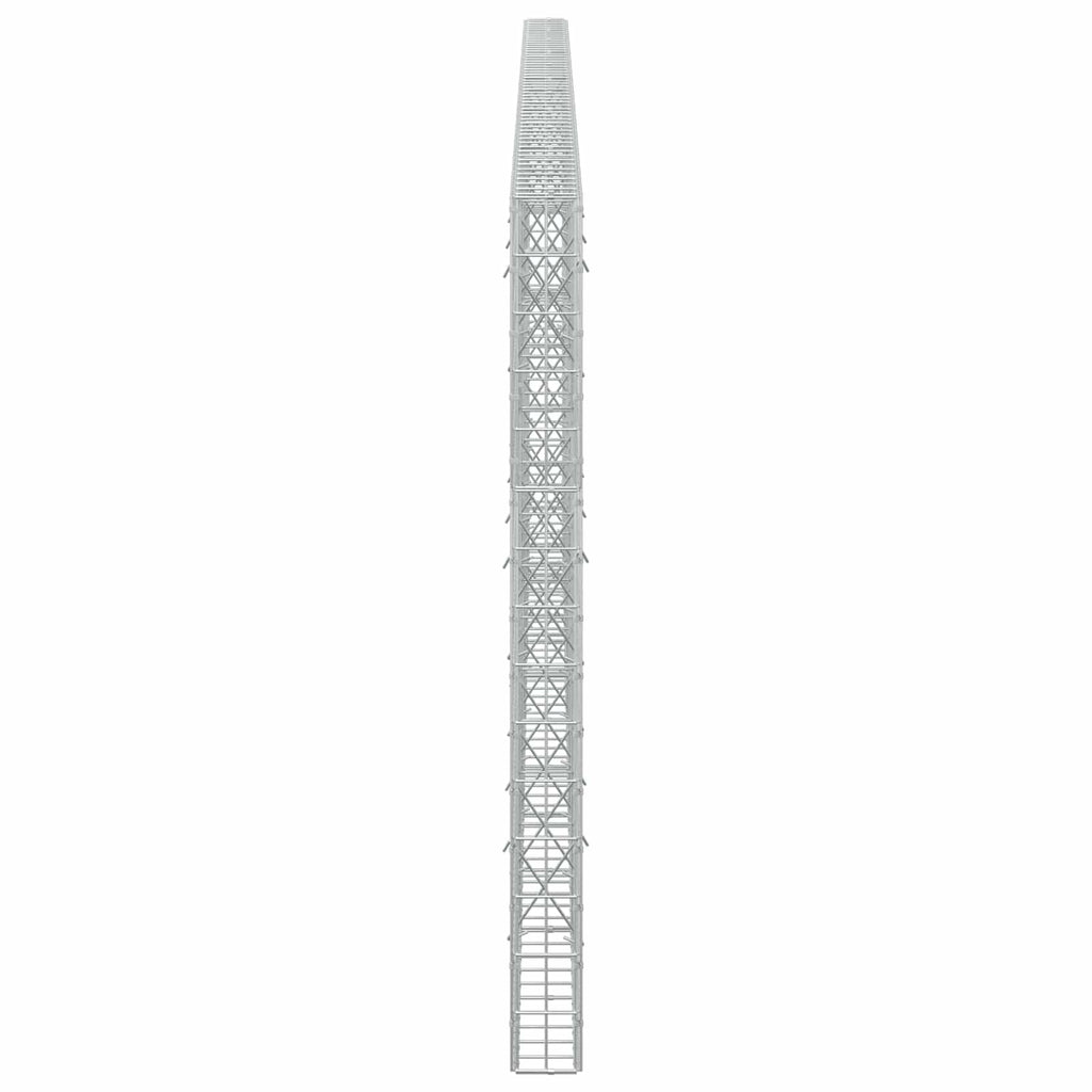 vidaXL Gabion z drutu 3,5 mm i siatką 5x10 cm 550x10x150 cm