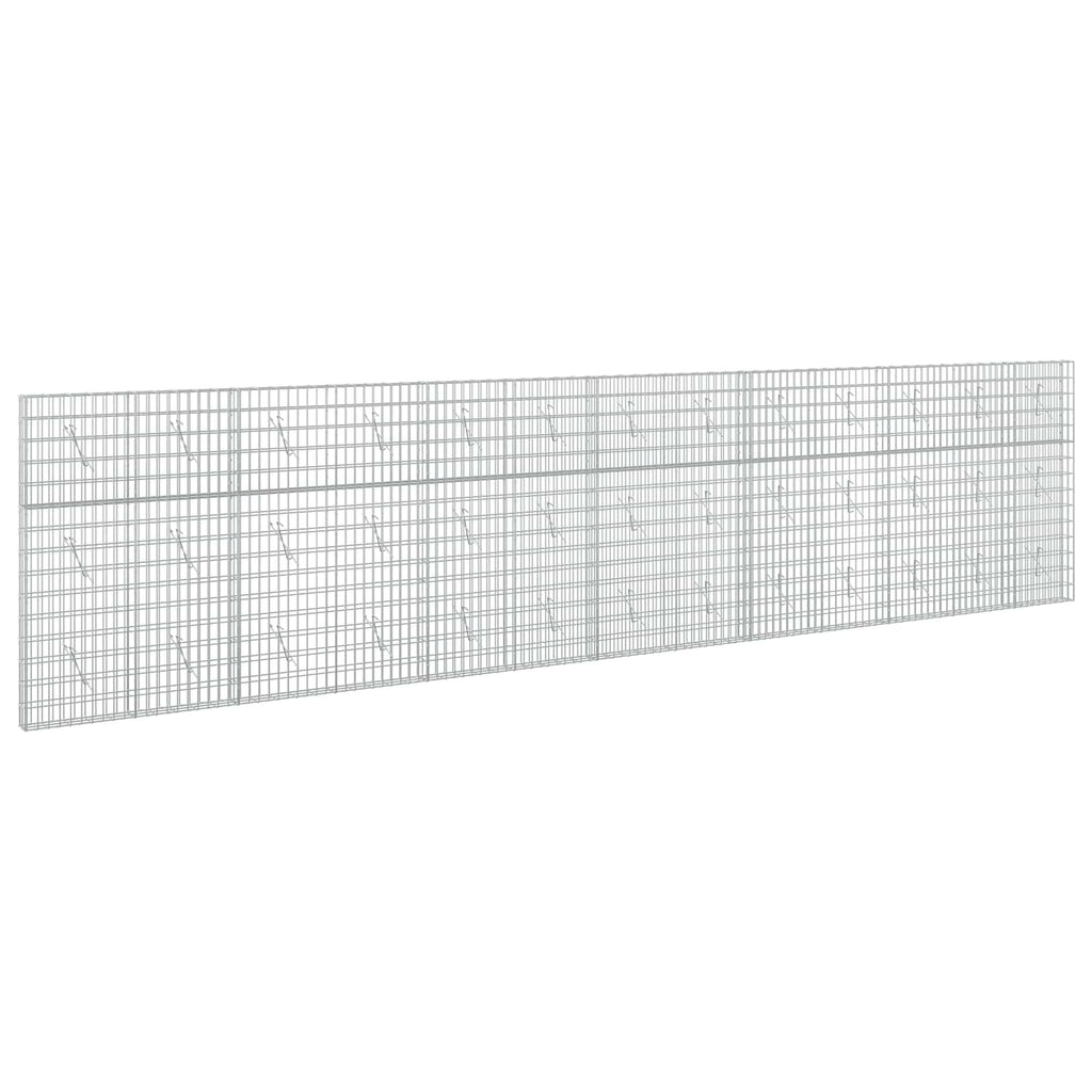vidaXL Gabion z drutu 3,5 mm i siatką 5x10 cm 650x10x150 cm