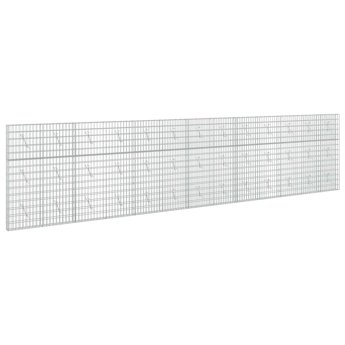 vidaXL Gabion z drutu 3,5 mm i siatką 5x10 cm 650x10x150 cm