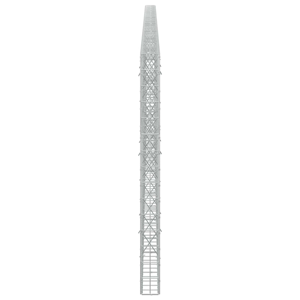 vidaXL Gabion z drutu 3,5 mm i siatką 5x10 cm 650x10x150 cm