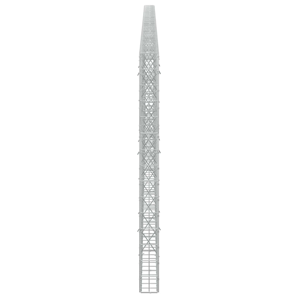 vidaXL Gabion z drutu 3,5 mm i siatką 5x10 cm 650x10x150 cm