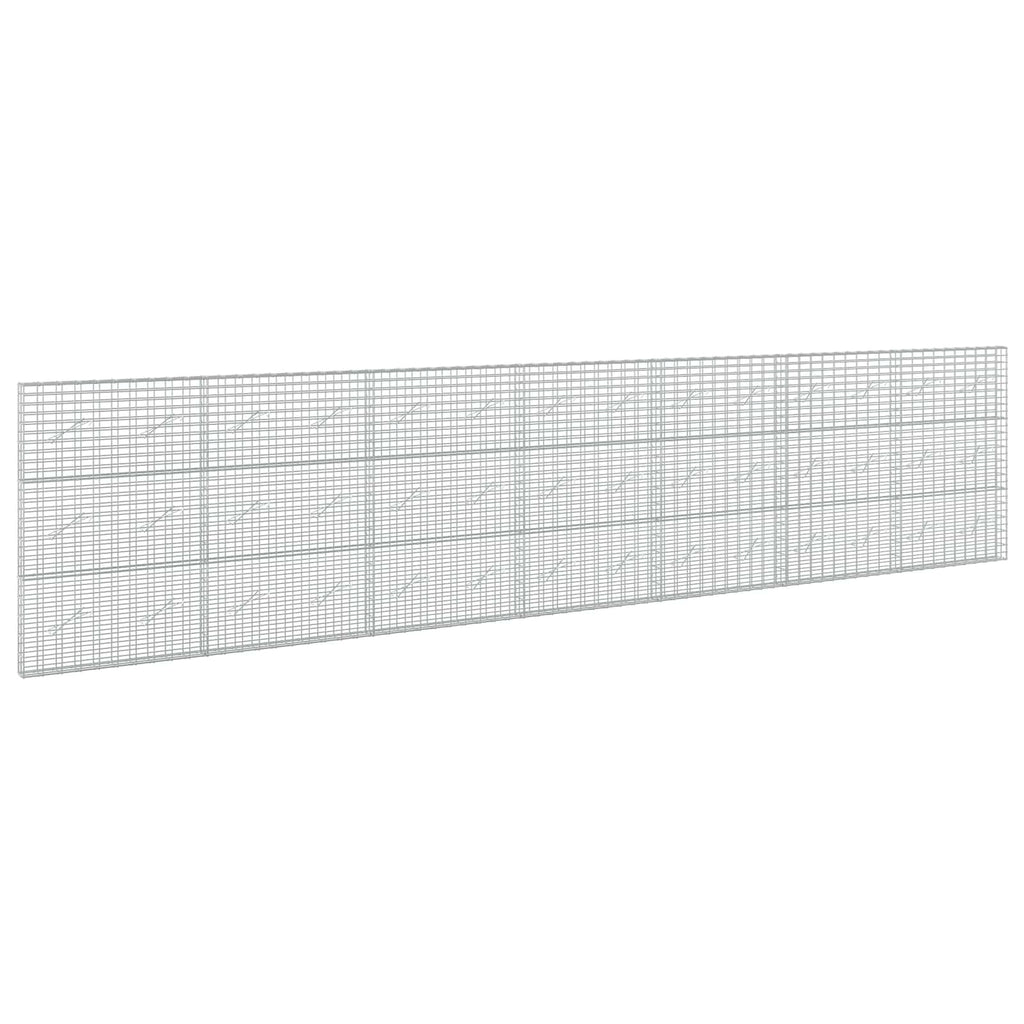 vidaXL Gabion z drutu 3,5 mm i siatką 5x10 cm 700x10x150 cm
