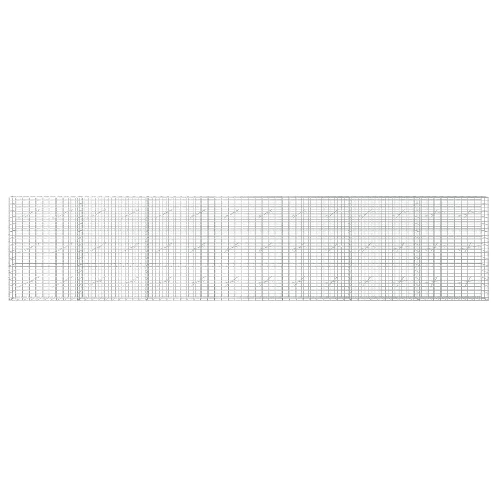 vidaXL Gabion z drutu 3,5 mm i siatką 5x10 cm 700x10x150 cm