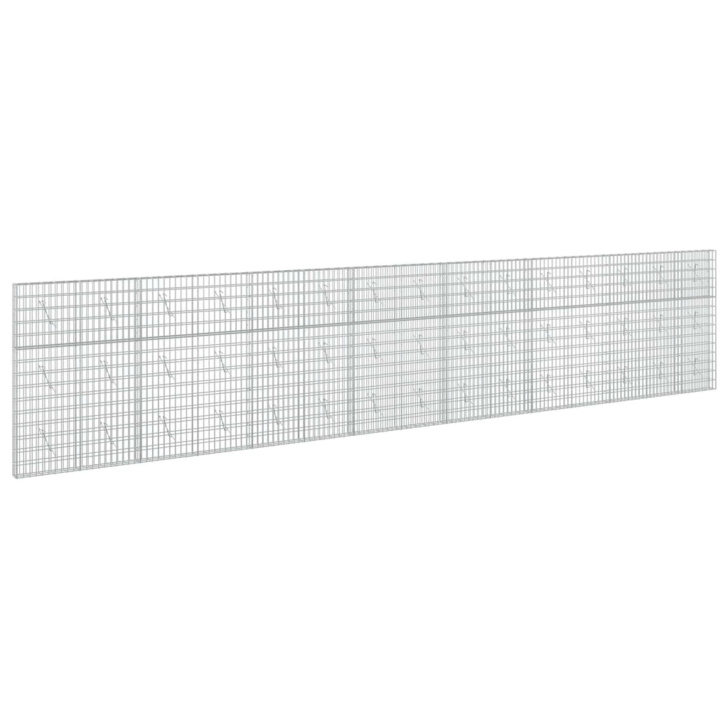 vidaXL Gabion z drutu 3,5 mm i siatką 5x10 cm 750x10x150 cm