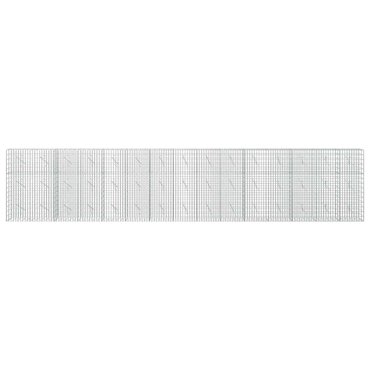 vidaXL Gabion z drutu 3,5 mm i siatką 5x10 cm 750x10x150 cm