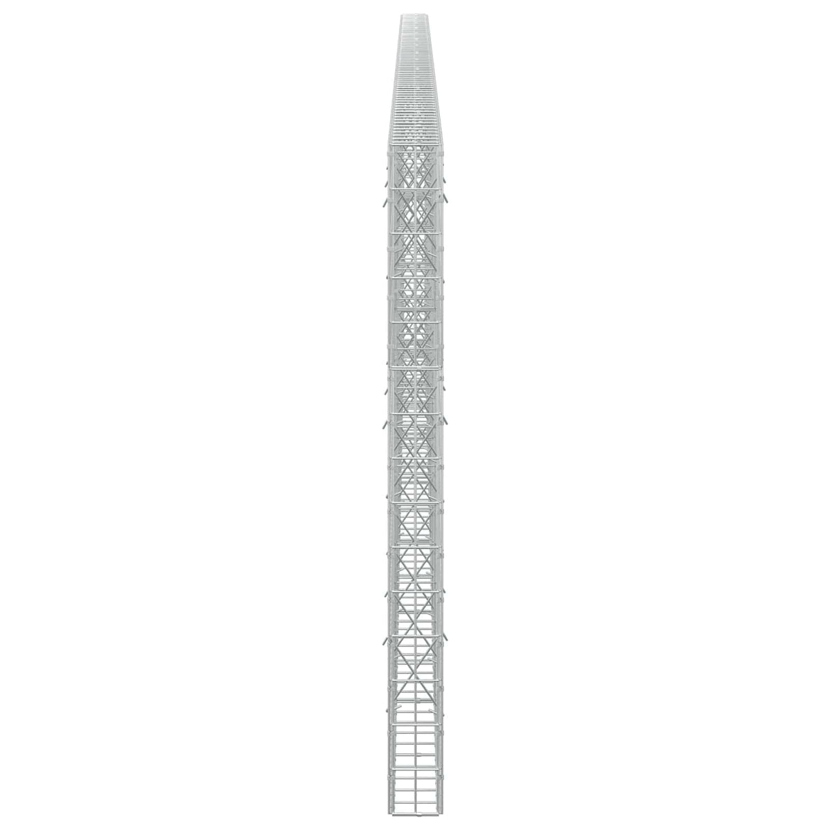 vidaXL Gabion z drutu 3,5 mm i siatką 5x10 cm 750x10x150 cm