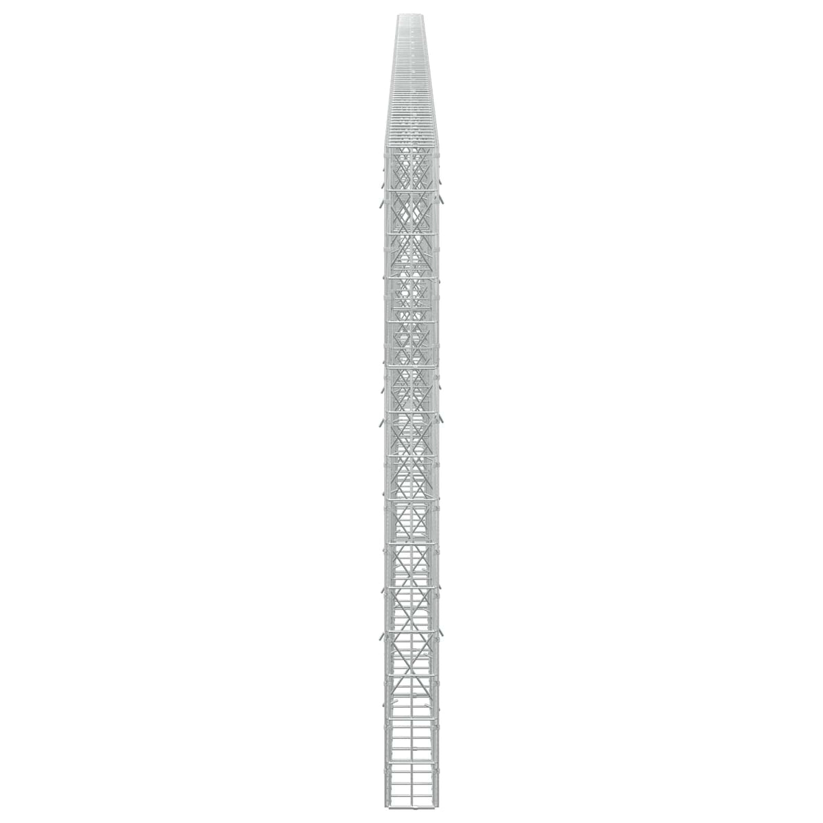 vidaXL Gabion z drutu 3,5 mm i siatką 5x10 cm 800x10x150 cm