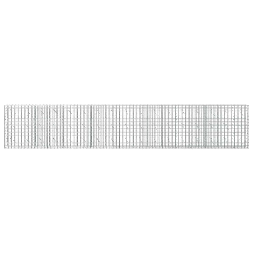 vidaXL Gabion z drutu 3,5 mm i siatką 5x10 cm 850x10x150 cm