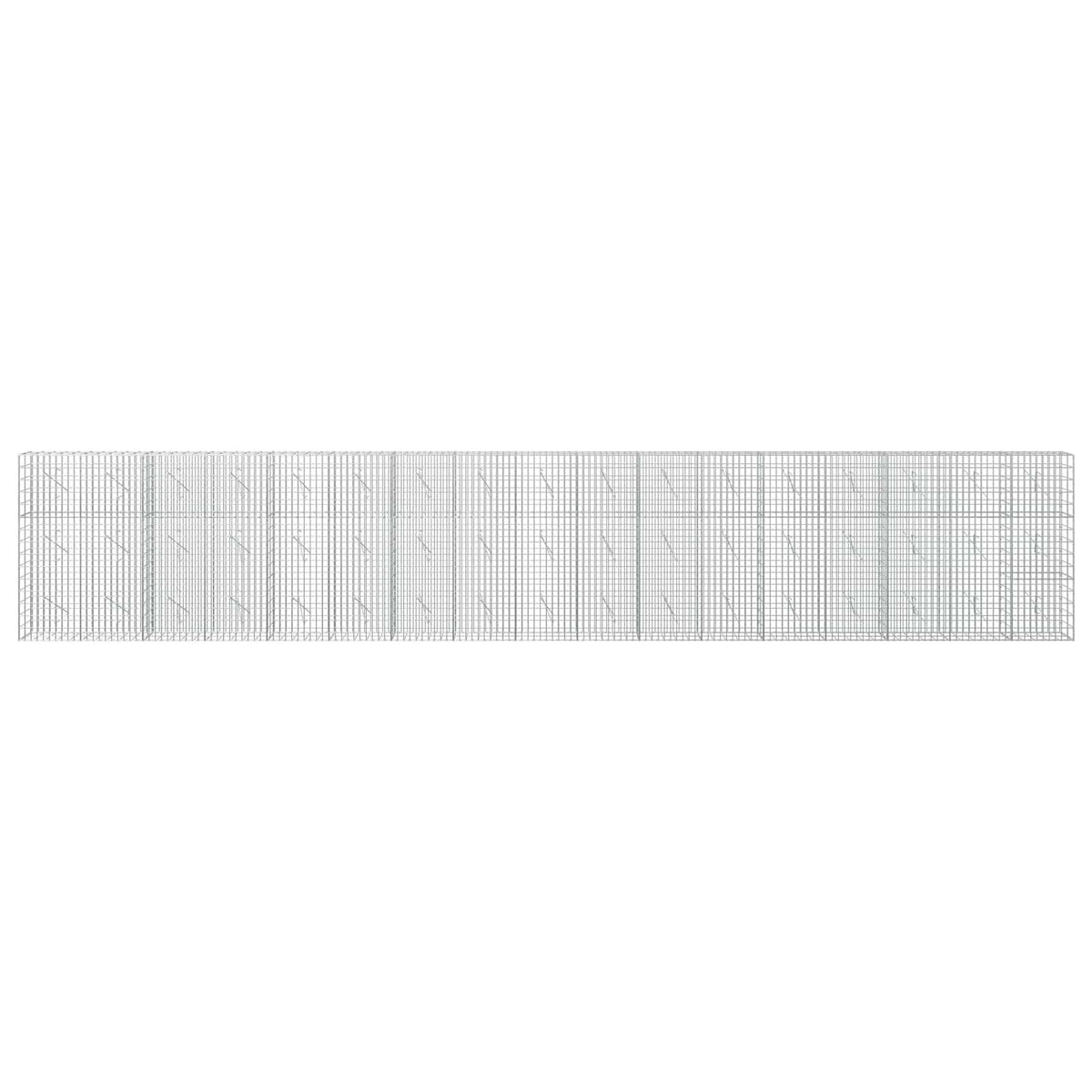 vidaXL Gabion z drutu 3,5 mm i siatką 5x10 cm 850x10x150 cm