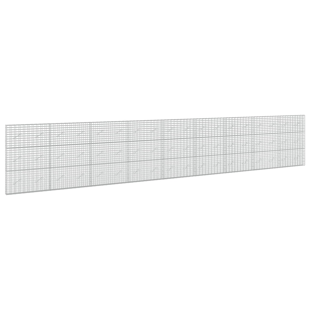 vidaXL Gabion z drutu 3,5 mm i siatką 5x10 cm 900x10x150 cm