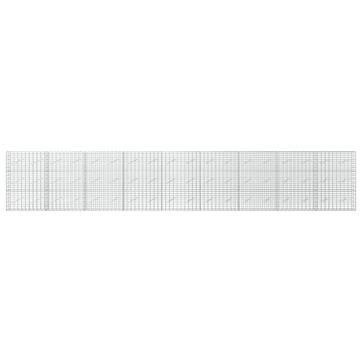 vidaXL Gabion z drutu 3,5 mm i siatką 5x10 cm 900x10x150 cm