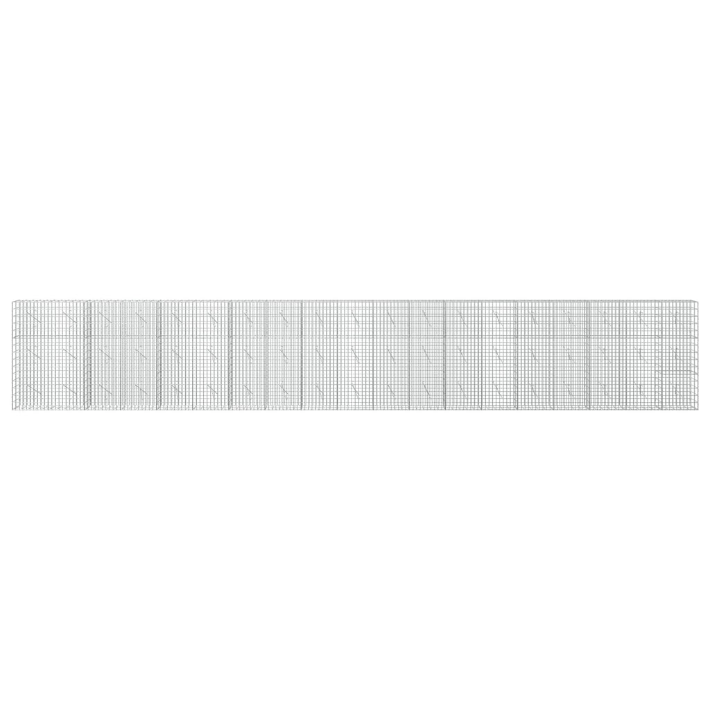 vidaXL Gabion z drutu 3,5 mm i siatką 5x10 cm 950x10x150 cm