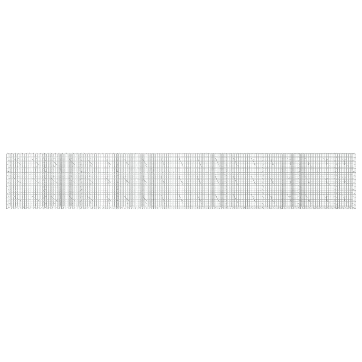 vidaXL Gabion z drutu 3,5 mm i siatką 5x10 cm 950x10x150 cm