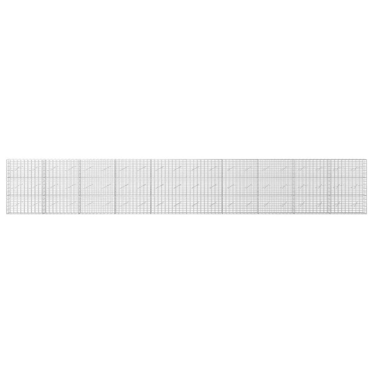 vidaXL Gabion z drutu 3,5 mm i siatką 5x10 cm 1000x10x150 cm