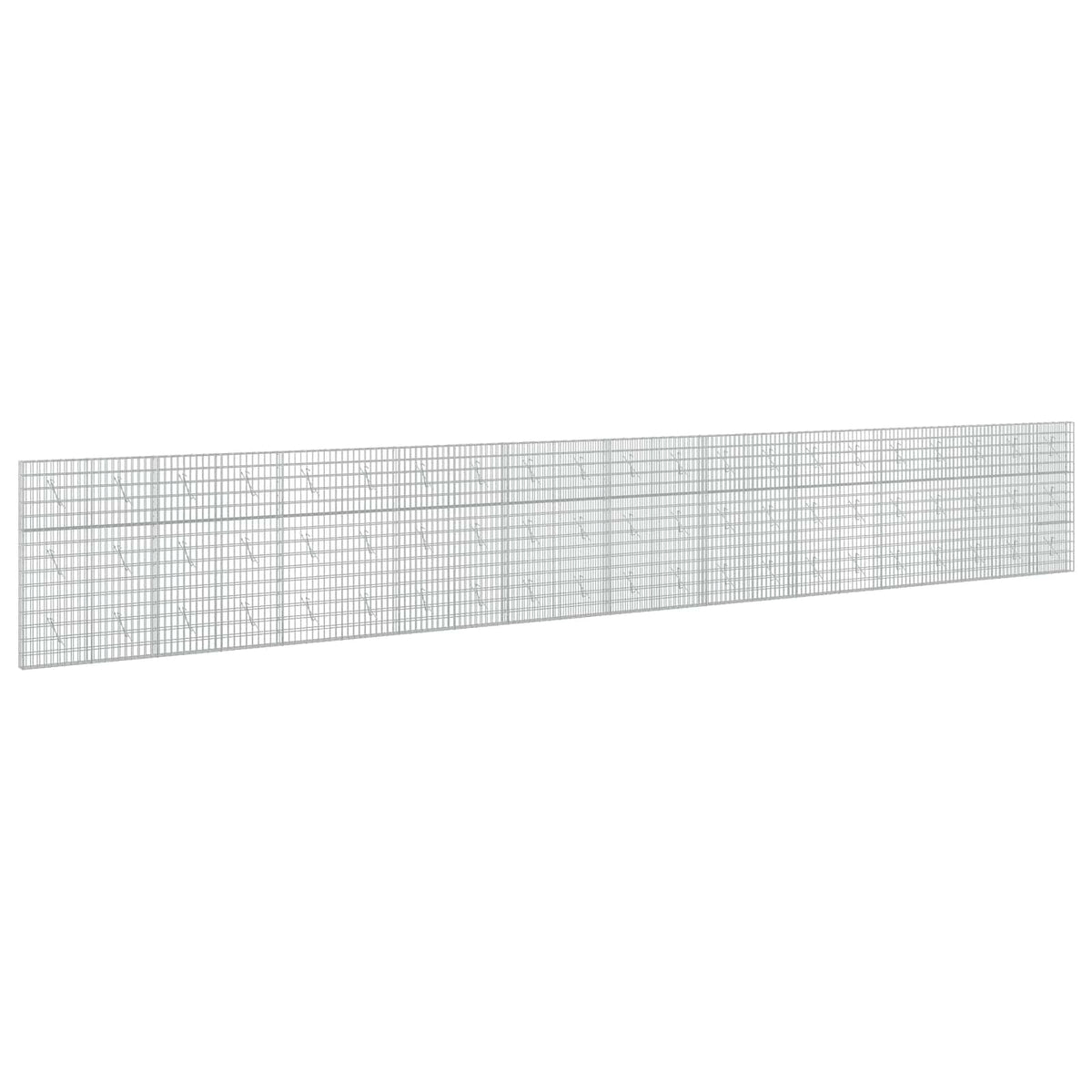 vidaXL Gabion z drutu 3,5 mm i siatką 5x10 cm 1050x10x150 cm