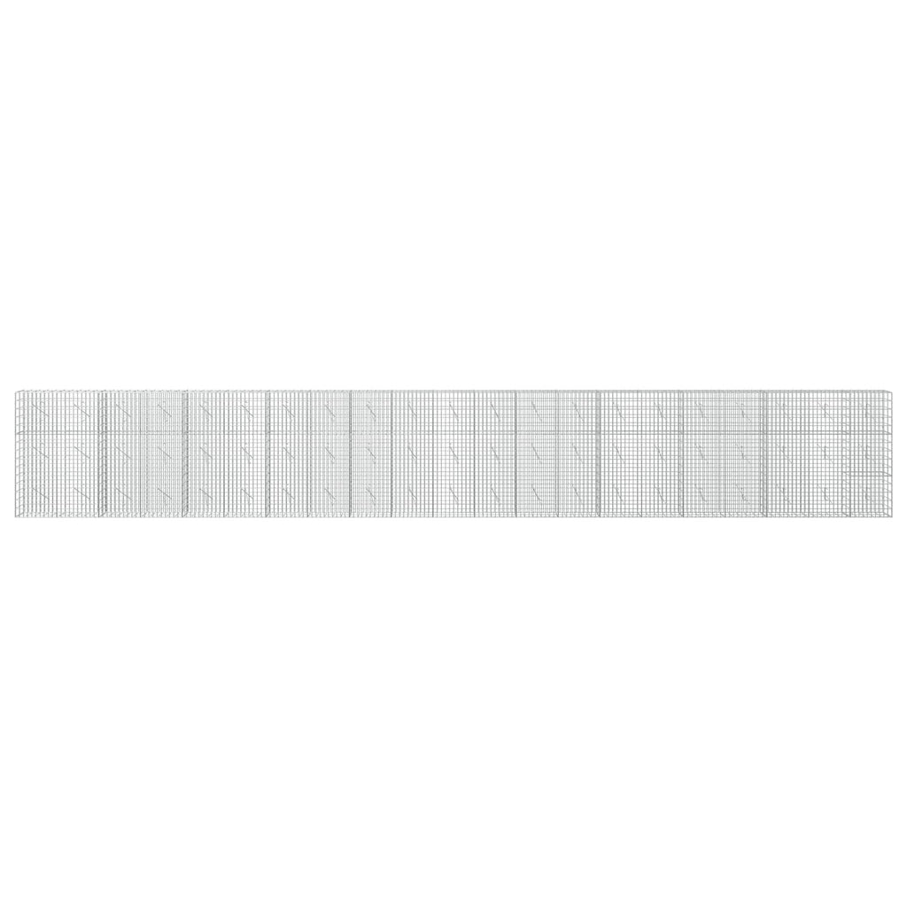 vidaXL Gabion z drutu 3,5 mm i siatką 5x10 cm 1050x10x150 cm