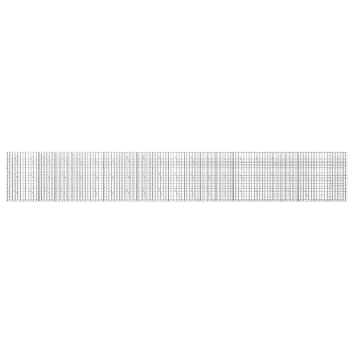 vidaXL Gabion z drutu 3,5 mm i siatką 5x10 cm 1050x10x150 cm