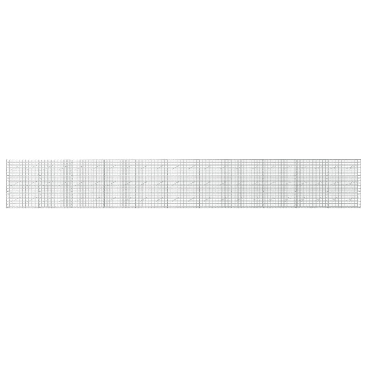 vidaXL Gabion z drutu 3,5 mm i siatką 5x10 cm 1100x10x150 cm