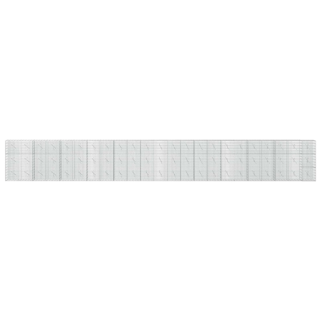vidaXL Gabion z drutu 3,5 mm i siatką 5x10 cm 1150x10x150 cm