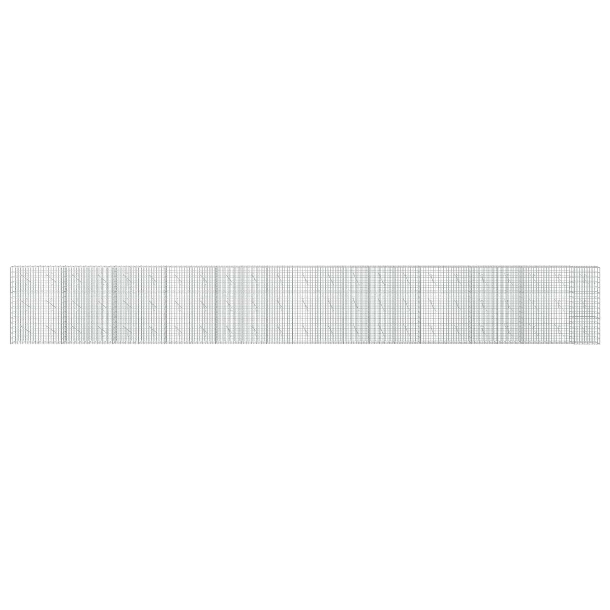 vidaXL Gabion z drutu 3,5 mm i siatką 5x10 cm 1150x10x150 cm