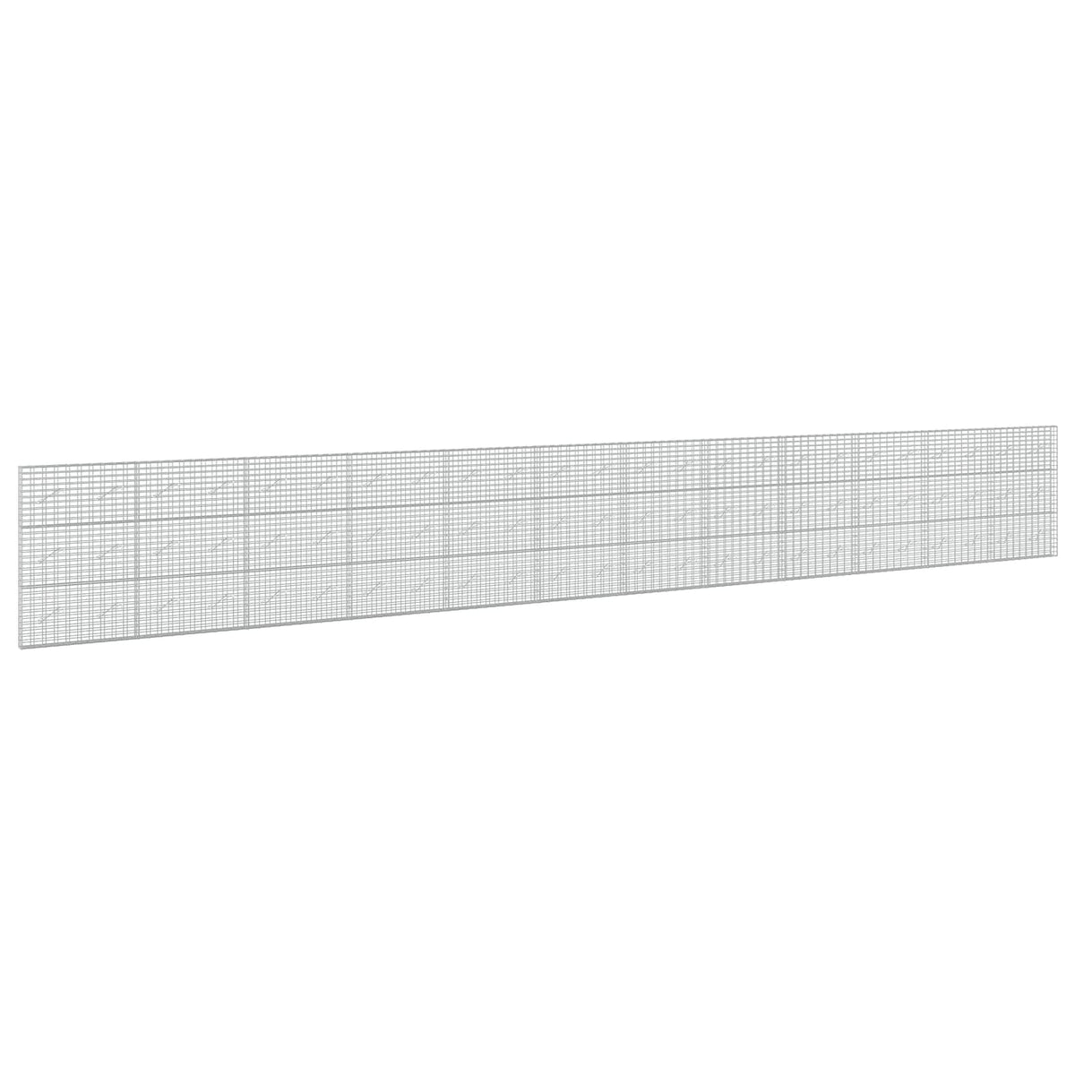 vidaXL Gabion z drutu 3,5 mm i siatką 5x10 cm 1200x10x150 cm