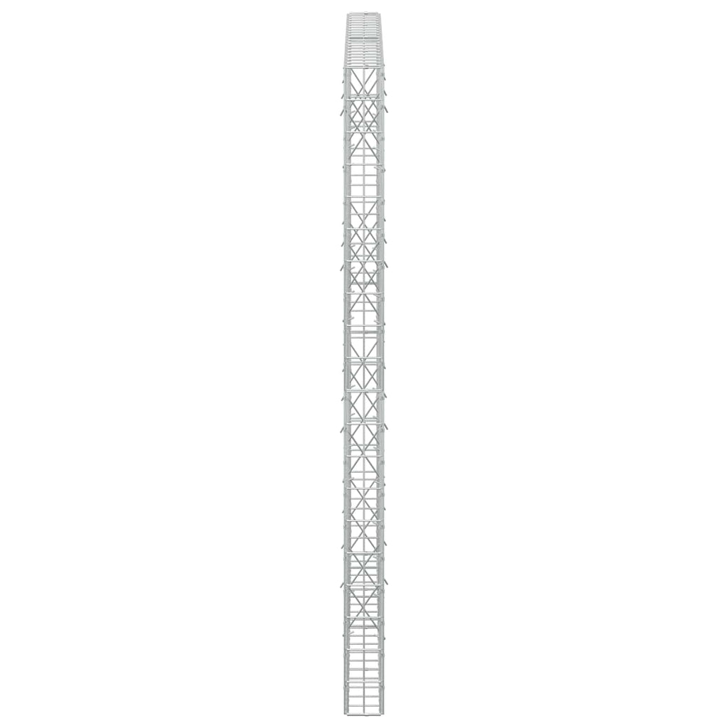 vidaXL Gabion z drutu 3,5 mm i siatką 5x10 cm 200x10x200 cm