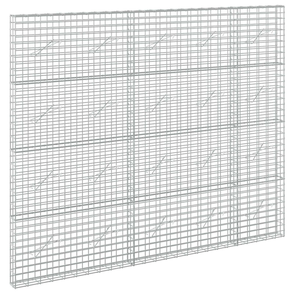vidaXL Gabion z drutu 3,5 mm i siatką 5x10 cm 250x10x200 cm