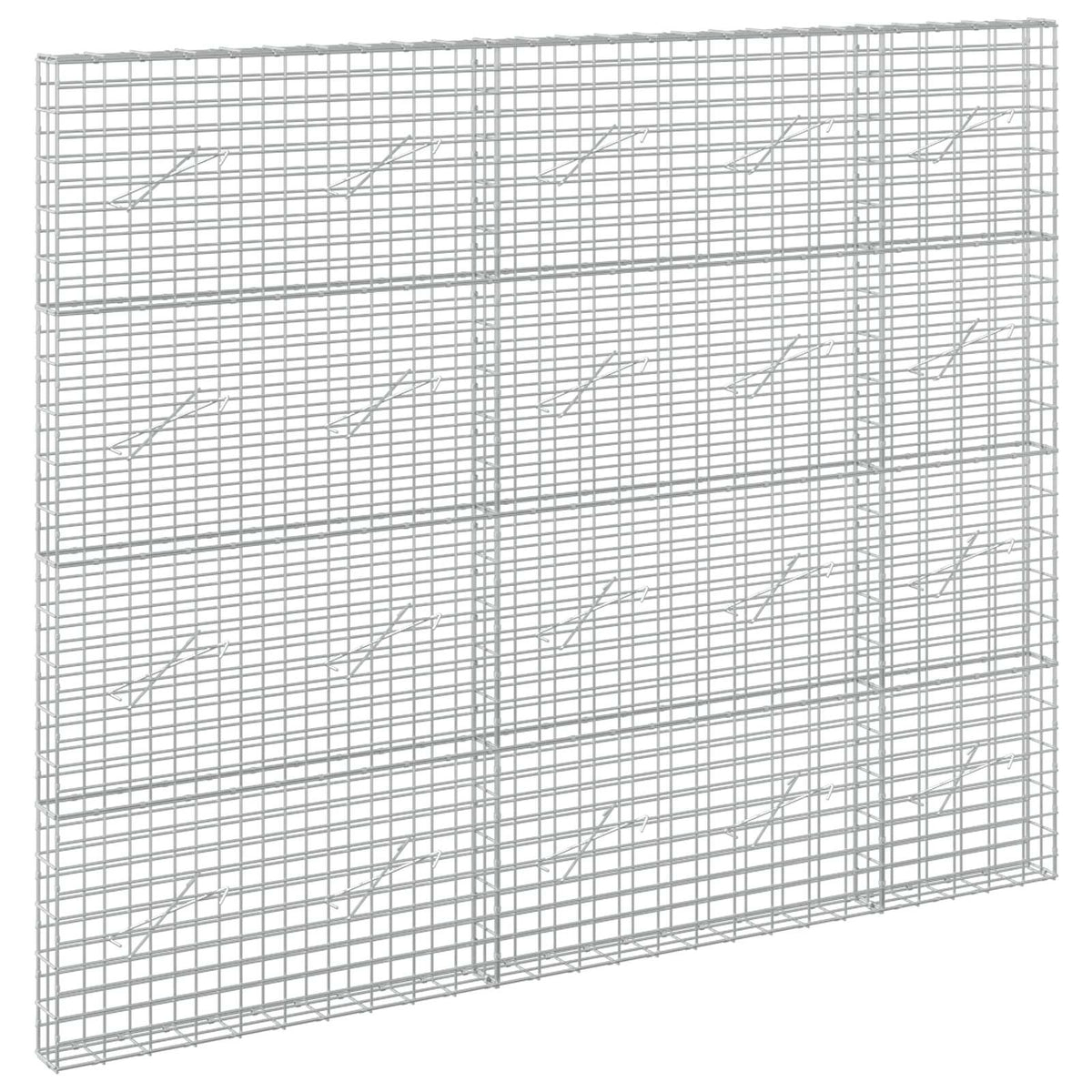 vidaXL Gabion z drutu 3,5 mm i siatką 5x10 cm 250x10x200 cm
