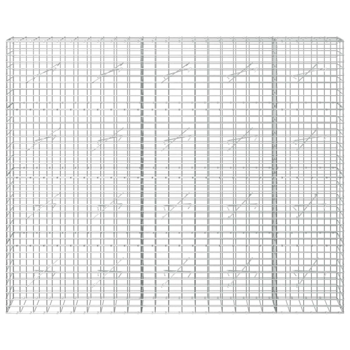 vidaXL Gabion z drutu 3,5 mm i siatką 5x10 cm 250x10x200 cm
