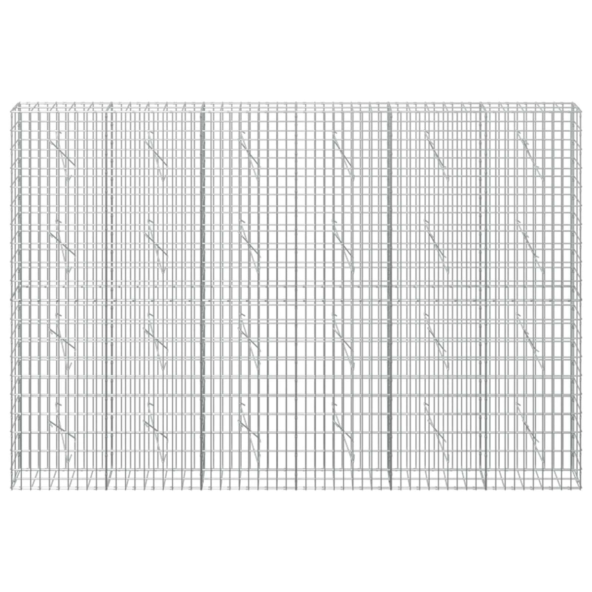 vidaXL Gabion z drutu 3,5 mm i siatką 5x10 cm 300x10x200 cm