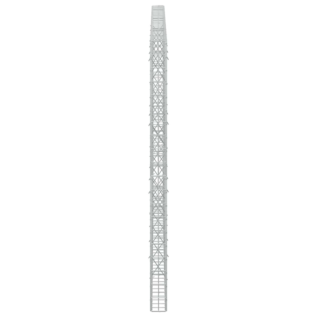 vidaXL Gabion z drutu 3,5 mm i siatką 5x10 cm 350x10x200 cm