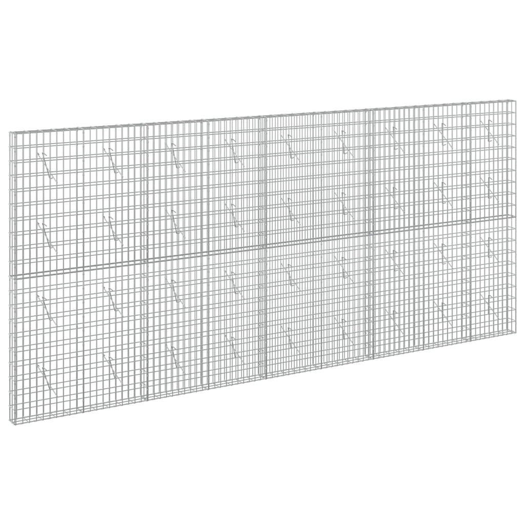 vidaXL Gabion z drutu 3,5 mm i siatką 5x10 cm 450x10x200 cm
