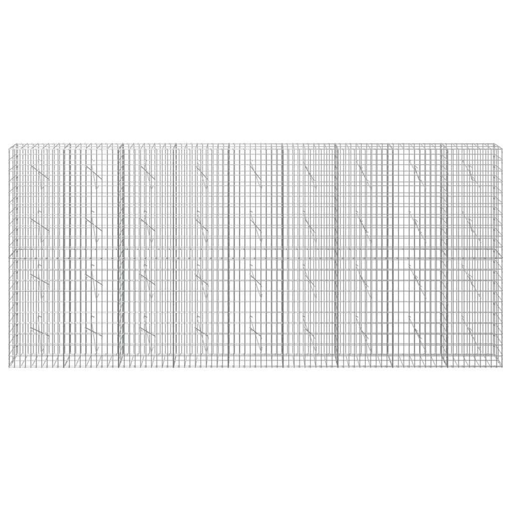 vidaXL Gabion z drutu 3,5 mm i siatką 5x10 cm 450x10x200 cm