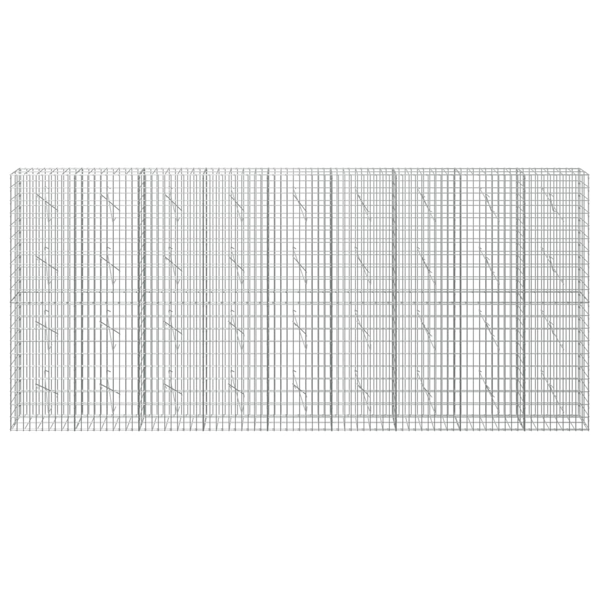 vidaXL Gabion z drutu 3,5 mm i siatką 5x10 cm 450x10x200 cm